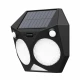 it-Lighting Tortoise LED 6W 3000K Solar Outdoor Wall Lamp Black D:160x160x60mm (80207211S)