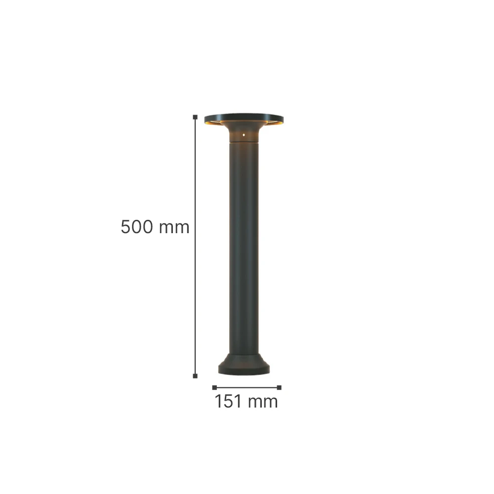 it-Lighting Geneva LED 8W 3CCT Outdoor Stand Light Black D:50cmx15.1cm (80400140)