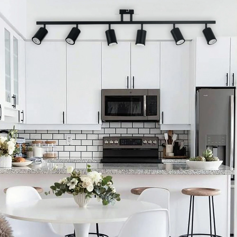 Επιτοίχιο Σποτ Από Μέταλλο Σε Μαύρη Απόχρωση 6XGU10 Inlight