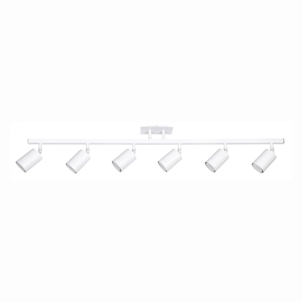 Επιτοίχιο σποτ από μέταλλο σε λευκή απόχρωση 6XGU10 D:110cm - InLight