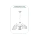 Inlight Κρεμαστό φωτιστικό Από  Μέταλλο και Γυαλί - Λευκή Πατίνα 5xE27 - AETHER MAIA
