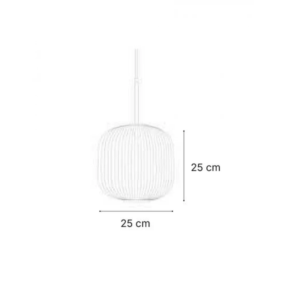 InLight Κρεμαστό Φωτιστικό Οροφής Λευκή Οπαλίνα 1xE27 AURORA MILKY (4084-A)