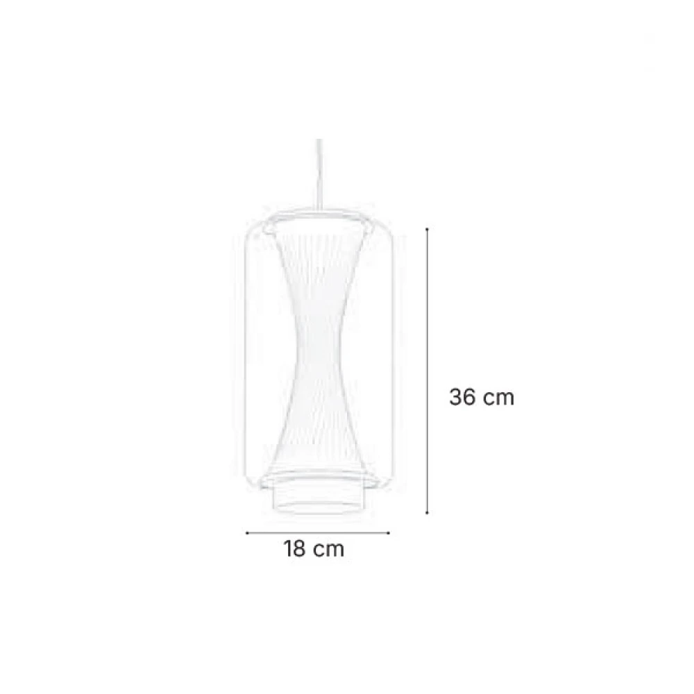 Inlight Κρεμαστό φωτιστικό από φιμέ γυαλί LED 28W - AURORA SMOKED