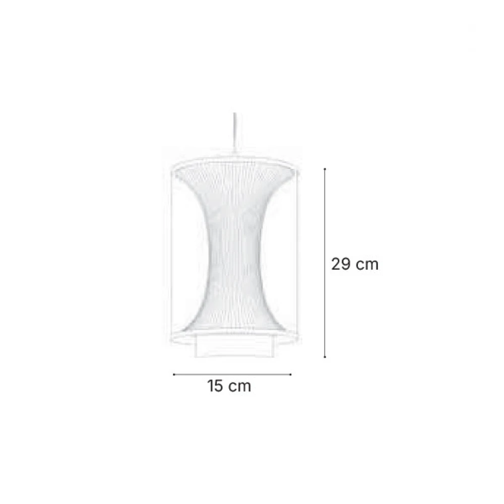 Inlight Κρεμαστό φωτιστικό από φιμέ γυαλί LED 22W - AURORA SMOKED