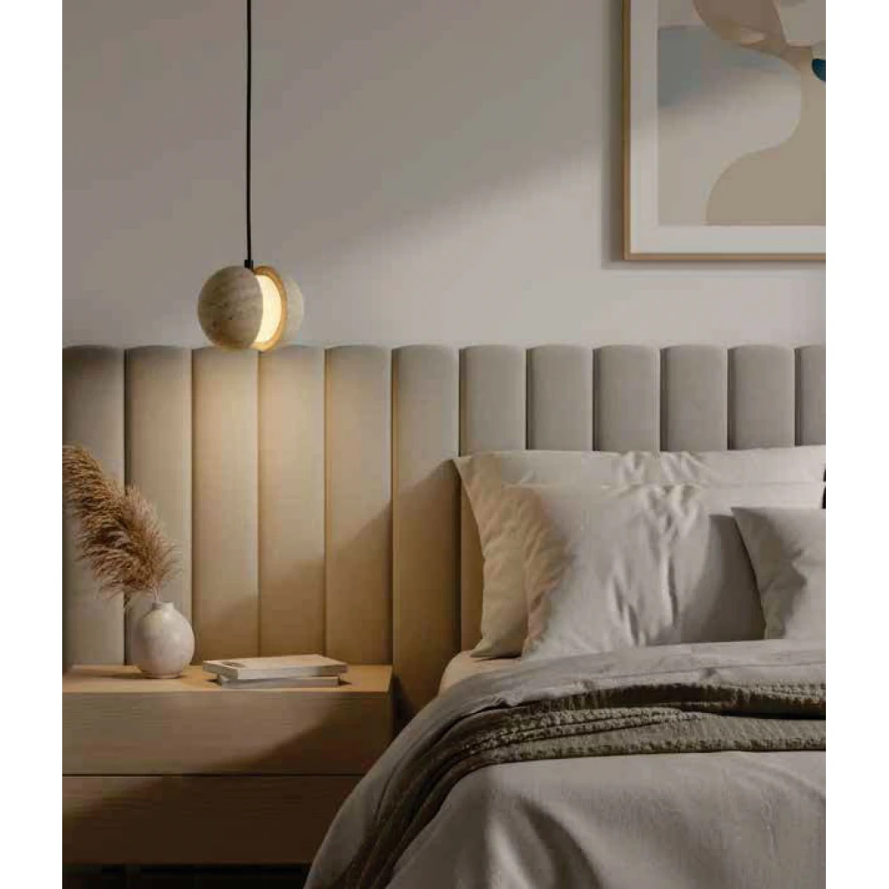 Inlight Κρεμαστό φωτιστικό από Μάρμαρο τραβερτίνη 1xG9 - Calisto Vein