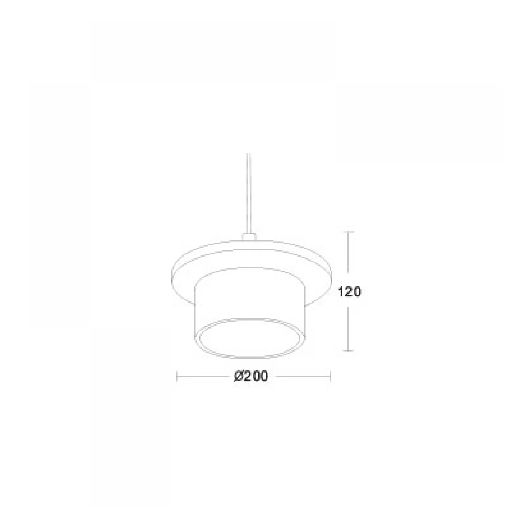 Inlight Κρεμαστό φωτιστικό από Μάρμαρο τραβερτίνη 1xE27 - Calisto Vein