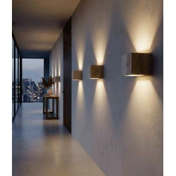 Inlight Φωτιστικό Τοίχου από Μάρμαρο τραβερτίνη Τετράγωνο G9 - CALISTO BEAM