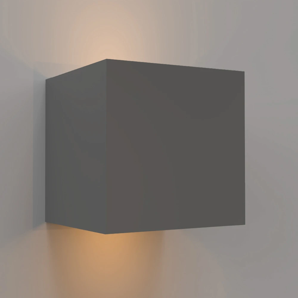 InLight Emerald LED 10W 3000K Απλίκα Εξωτερικού Χώρου Γκρι D:9,9cmx9,9cm