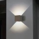InLight Emerald LED 10W 3000K Απλίκα Εξωτερικού Χώρου Γκρι D:9,9cmx9,9cm