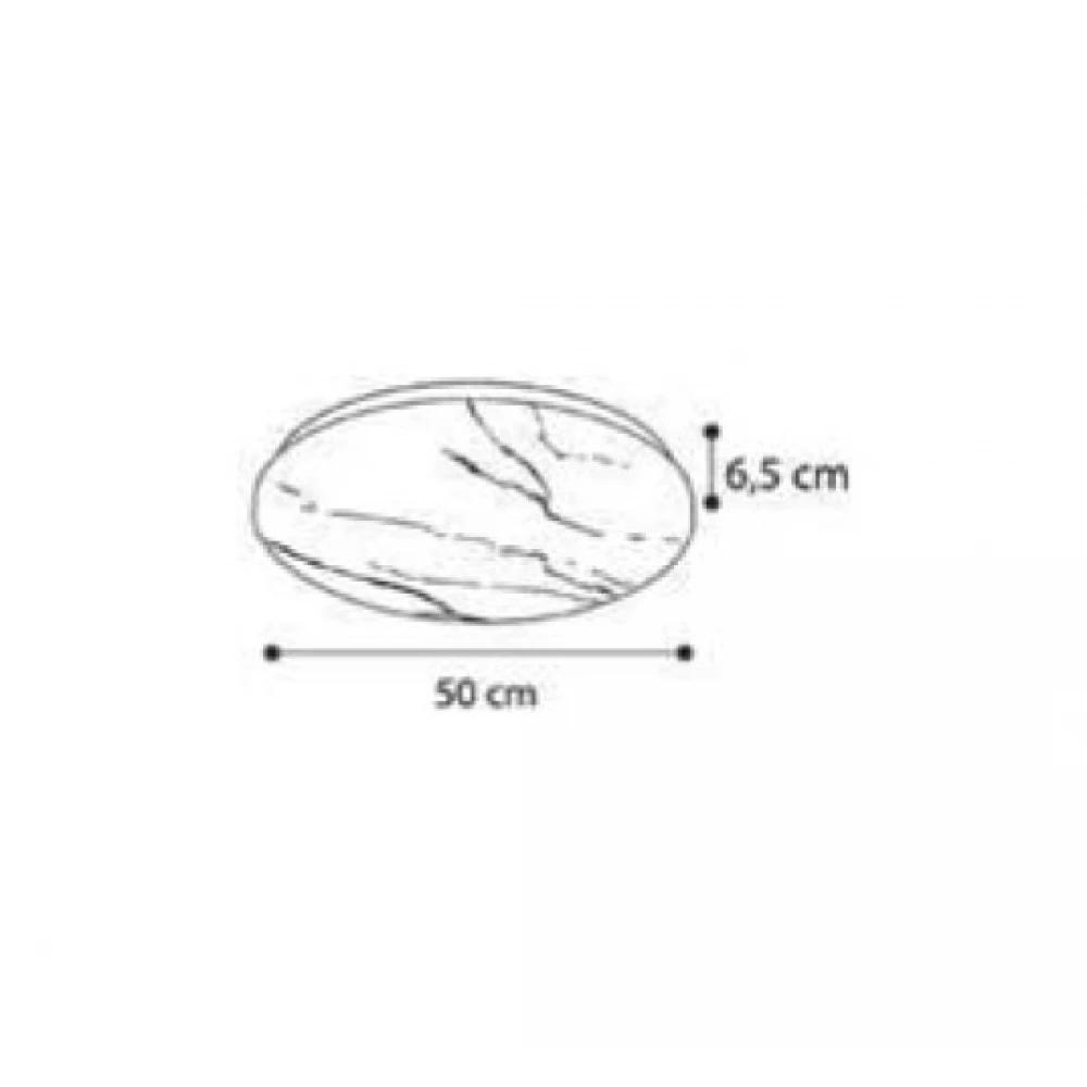 InLight LED Πλαφονιέρα Οροφής Από Λευκό Ακρυλικό 36W 4CCT 50cm - HALO