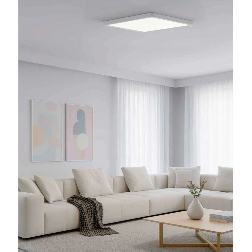 InLight LED Πλαφονιέρα Οροφής Τετράγωνη Λευκό 40W 3CCT - HALO NEBULA
