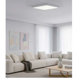 InLight LED Πλαφονιέρα Οροφής Τετράγωνη Λευκό 40W 3CCT - HALO NEBULA