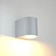 Powell 1xGU10 Απλίκα Up or Down Εξωτερικού Χώρου Γκρι IP54 D:9x8cm - it-Lighting