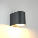 Powell 1xGU10 Απλίκα Up or Down Εξωτερικού Χώρου Ανθρακί IP54 D:9x8cm - it-Lighting