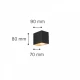 Norman 1xGU10 Απλίκα Εξωτερικού Χώρου Up ή Down Γκρι IP54 D:8cmx7cm - it-Lighting