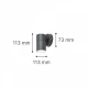 Eklutna 1xGU10 Απλίκα Εξωτερικού Χώρου Γκρι IP44 D:11.3cm x11.3cm - it-Lighting