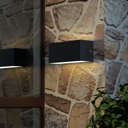 Martin LED 12W 3CCT Απλίκα Εξωτερικού Χώρου Up-Down IP65 Ανθρακί D22cmx9cm - it-Lighting