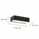 Martin LED 9W 3CCT Απλίκα Εξωτερικού Χώρου Up-Down IP65 Γκρι D17cm x 4.6cm - it-Lighting