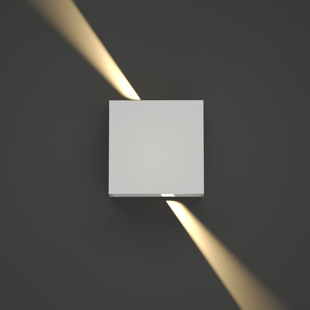 Yellowstone LED 4W 3000K Απλίκα Up-Down Adjustable Εξωτερικού Χώρου Λευκό IP65 D:12x12cm - it-Lighting