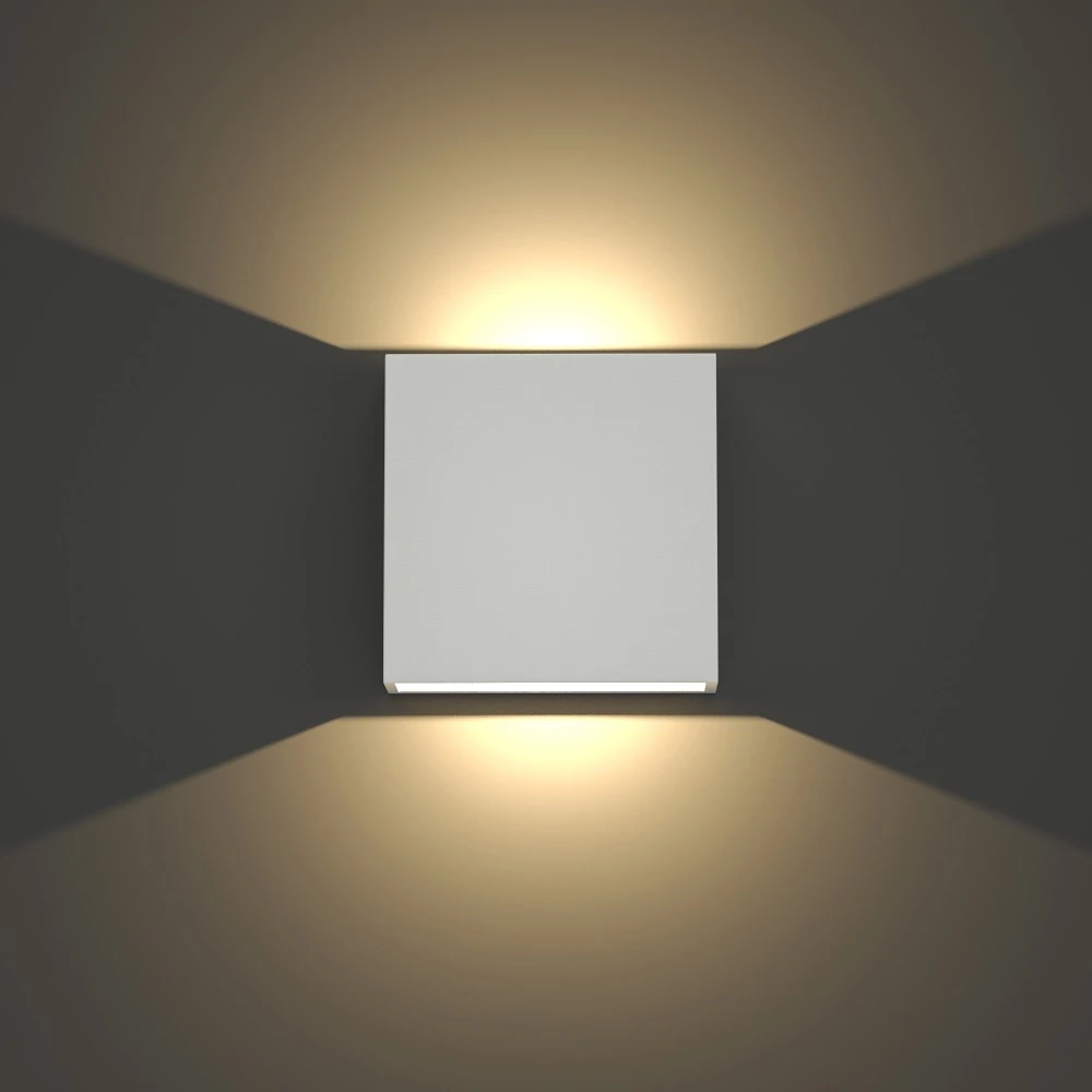 Yellowstone LED 4W 3000K Απλίκα Up-Down Adjustable Εξωτερικού Χώρου Λευκό IP65 D:12x12cm - it-Lighting