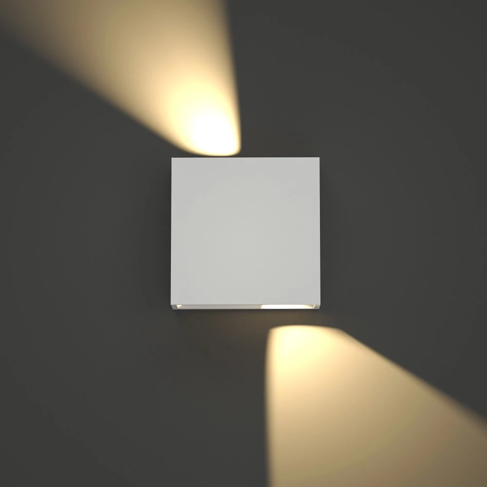 Yellowstone LED 4W 3000K Απλίκα Up-Down Adjustable Εξωτερικού Χώρου Λευκό IP65 D:12x12cm - it-Lighting