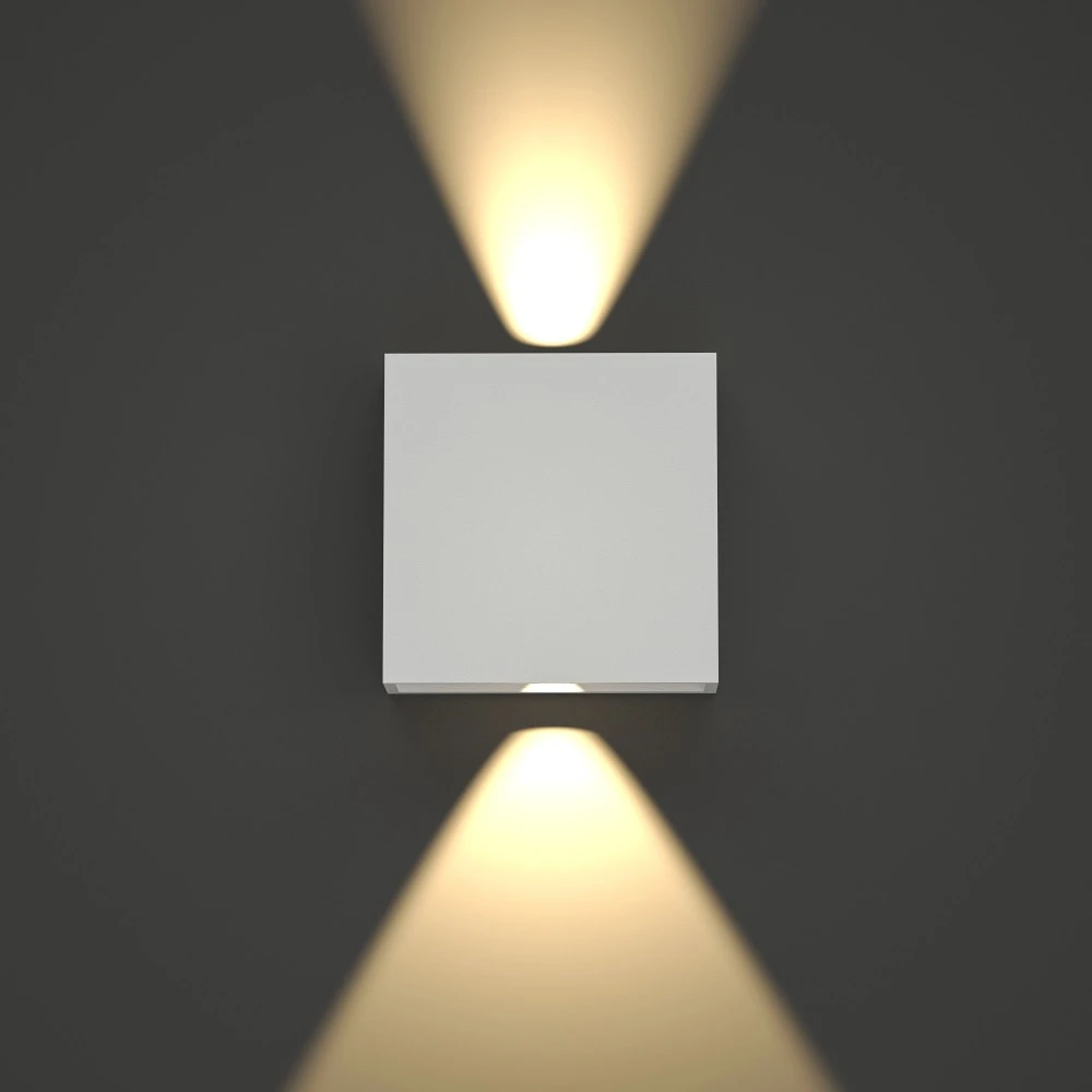 Yellowstone LED 4W 3000K Απλίκα Up-Down Adjustable Εξωτερικού Χώρου Λευκό IP65 D:12x12cm - it-Lighting