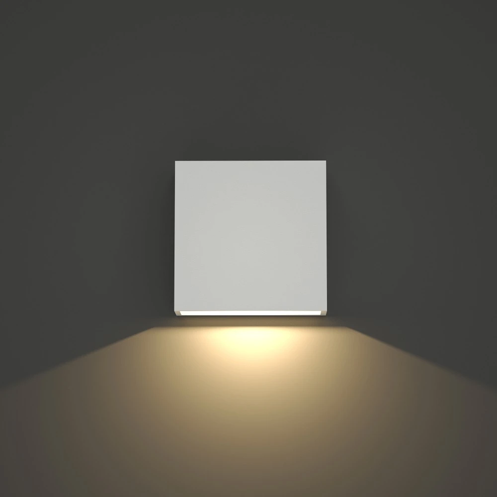 Yellowstone LED 4W 3000K Απλίκα Up-Down Adjustable Εξωτερικού Χώρου Λευκό IP65 D:12x12cm - it-Lighting