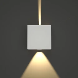 Yellowstone LED 4W 3000K Απλίκα Up-Down Adjustable Εξωτερικού Χώρου Λευκό IP65 D:12x12cm - it-Lighting