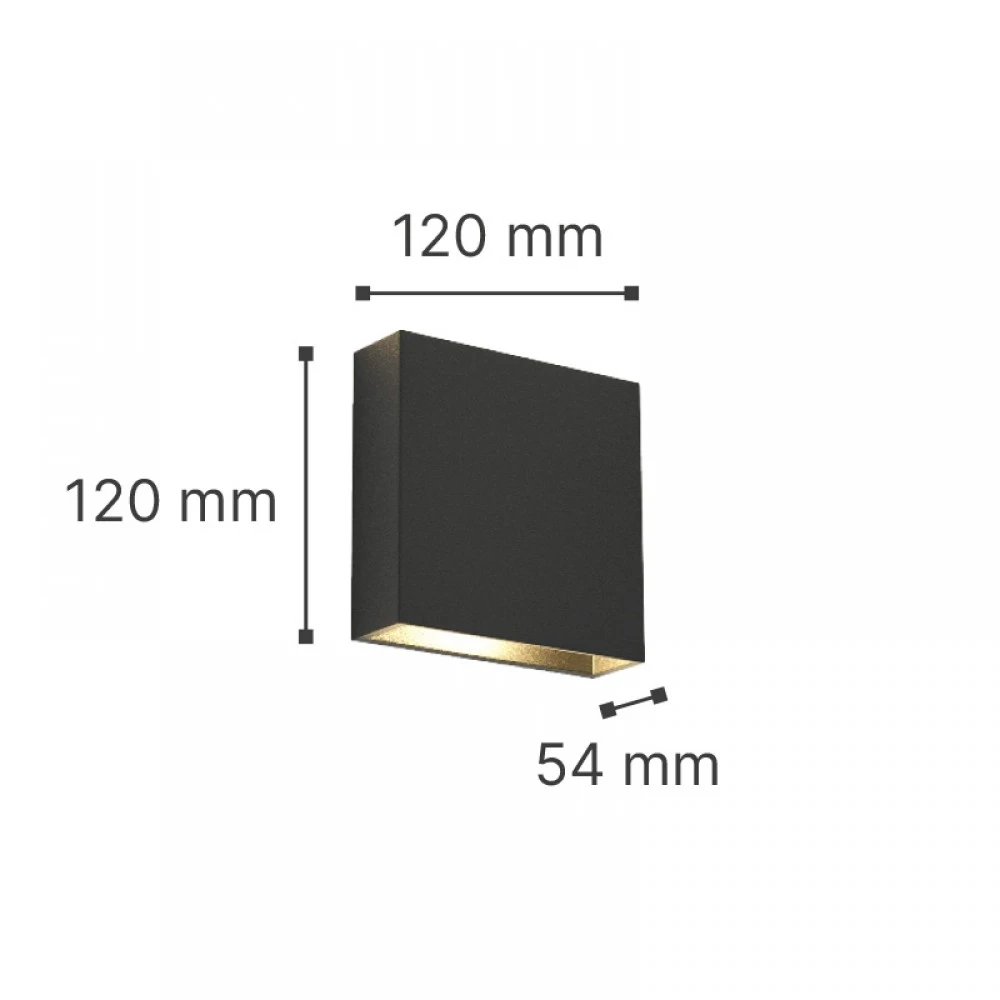 Yellowstone LED 4W 3000K Απλίκα Up-Down Adjustable Εξωτερικού Χώρου Λευκό IP65 D:12x12cm - it-Lighting