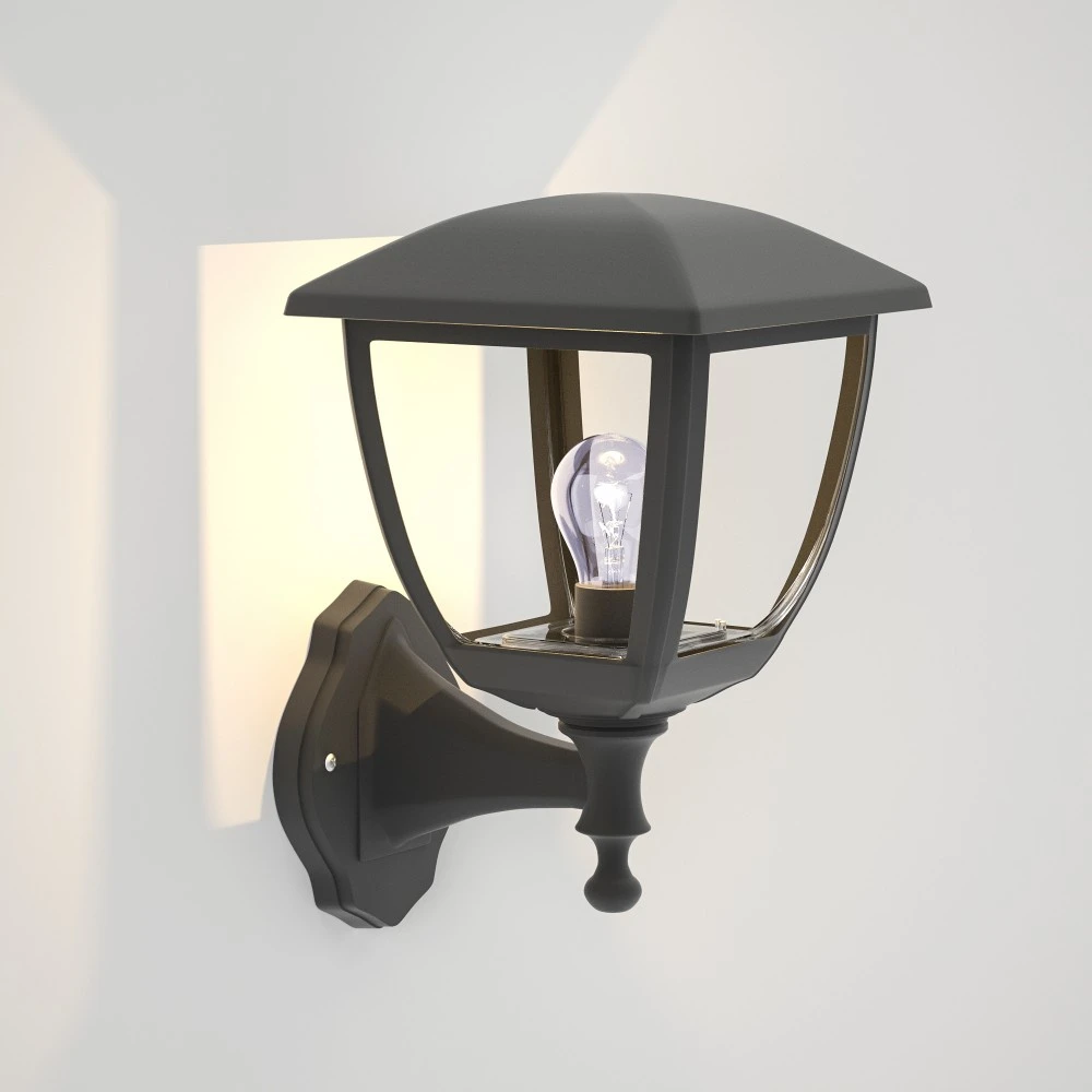 Avalanche Απλίκα Εξωτερικού Χώρου Μαύρη 1xE27 IP44 22cm x 30cm - it-Lighting
