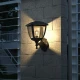 Avalanche Απλίκα Εξωτερικού Χώρου Μαύρη 1xE27 IP44 22cm x 30cm - it-Lighting
