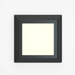 George LED 3.5W 3CCT Απλίκα Εξωτερικού Χώρου Ανθρακί IP65 D:12.4cmx12.4cm - it-Lighting