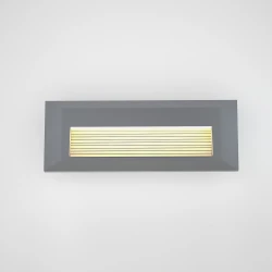Mono LED 3W 3CCT Απλίκα Εξωτερικού Χώρου Γκρι IP65 D:22cmx2.8cm  - it-Lighting