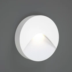 Horseshoe LED 2W 3CCT Απλίκα Εξωτερικού Χώρου Λευκό D12.8cmx3cm - it-Lighting