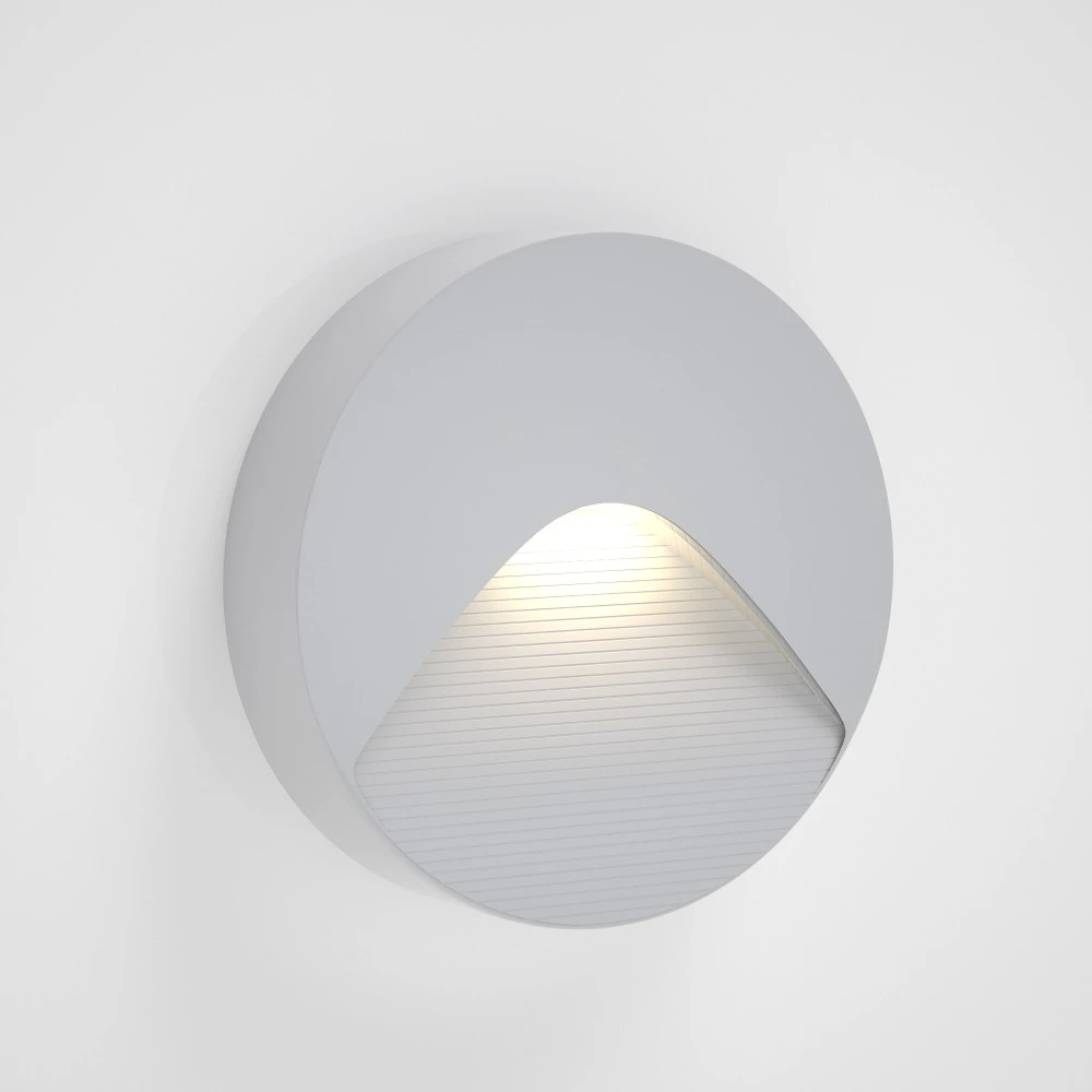 Horseshoe LED 2W 3CCT Απλίκα Εξωτερικού Χώρου Γκρι D12.8cmx3cm - it-Lighting