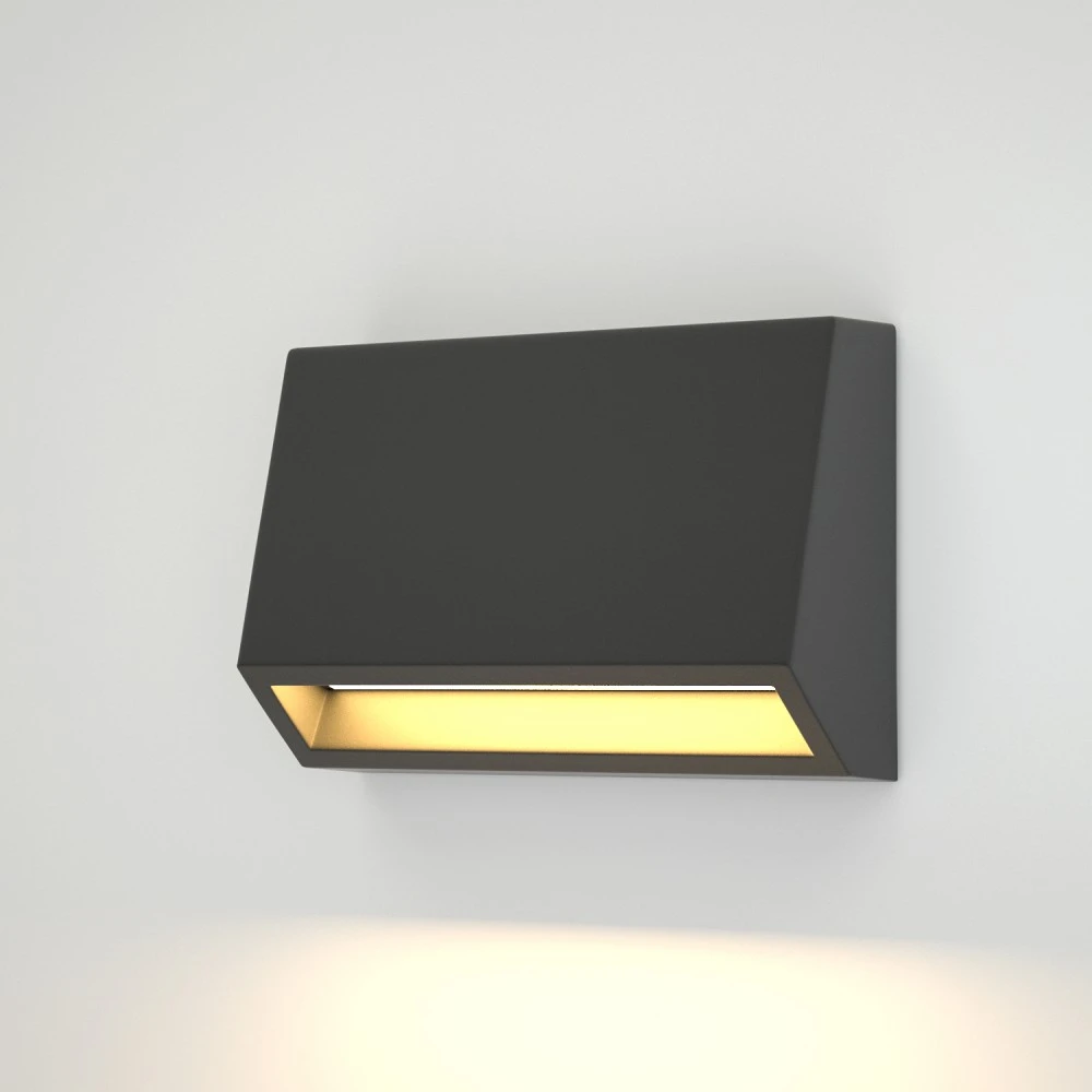 LED 3W 3CCT Απλίκα Εξωτερικού Χώρου Ανθρακί IP65 D10cmx7cm - it-Lighting