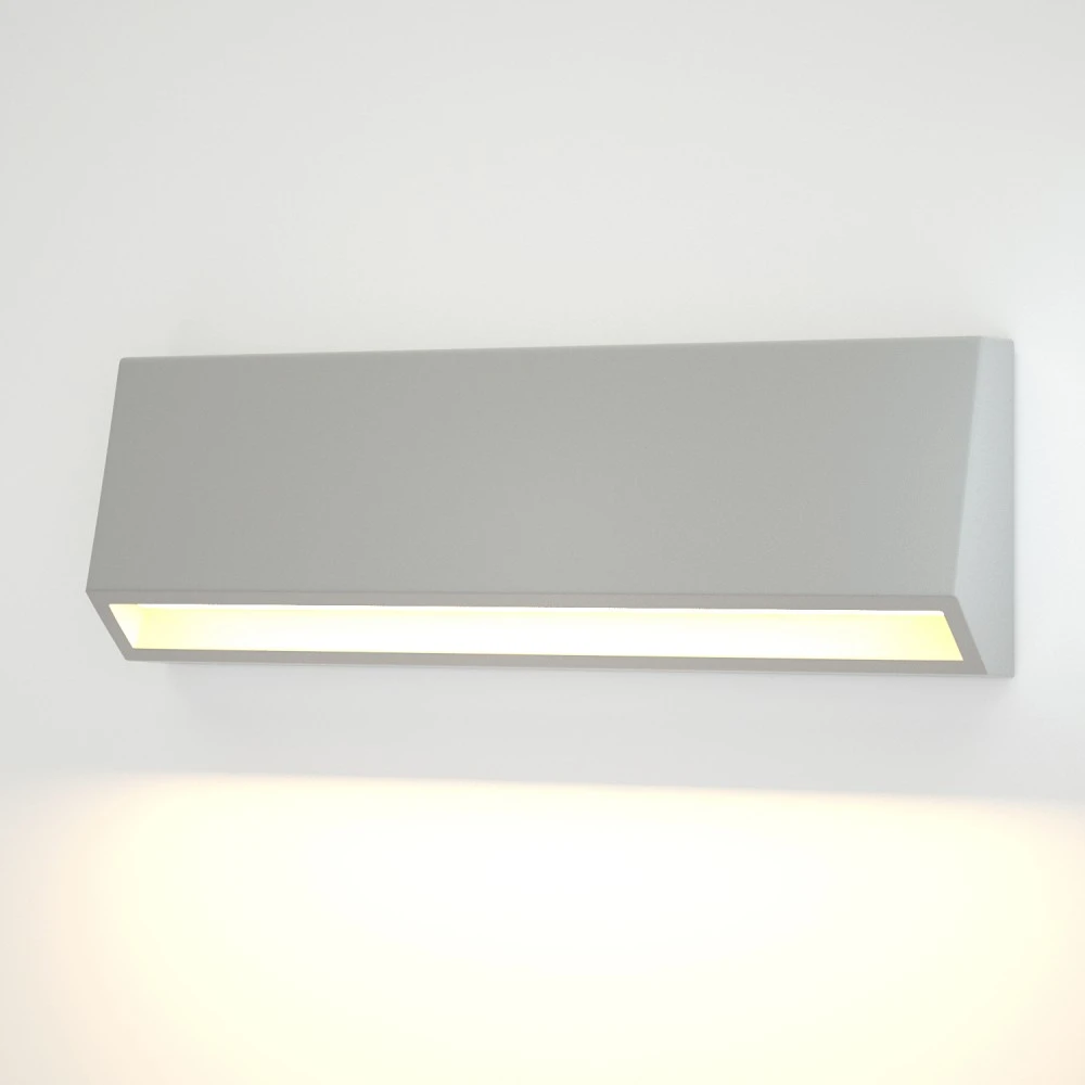 LED 4W 3CCT Απλίκα Εξωτερικού Χώρου Γκρι IP65 D22cmx8cm - it-Lighting