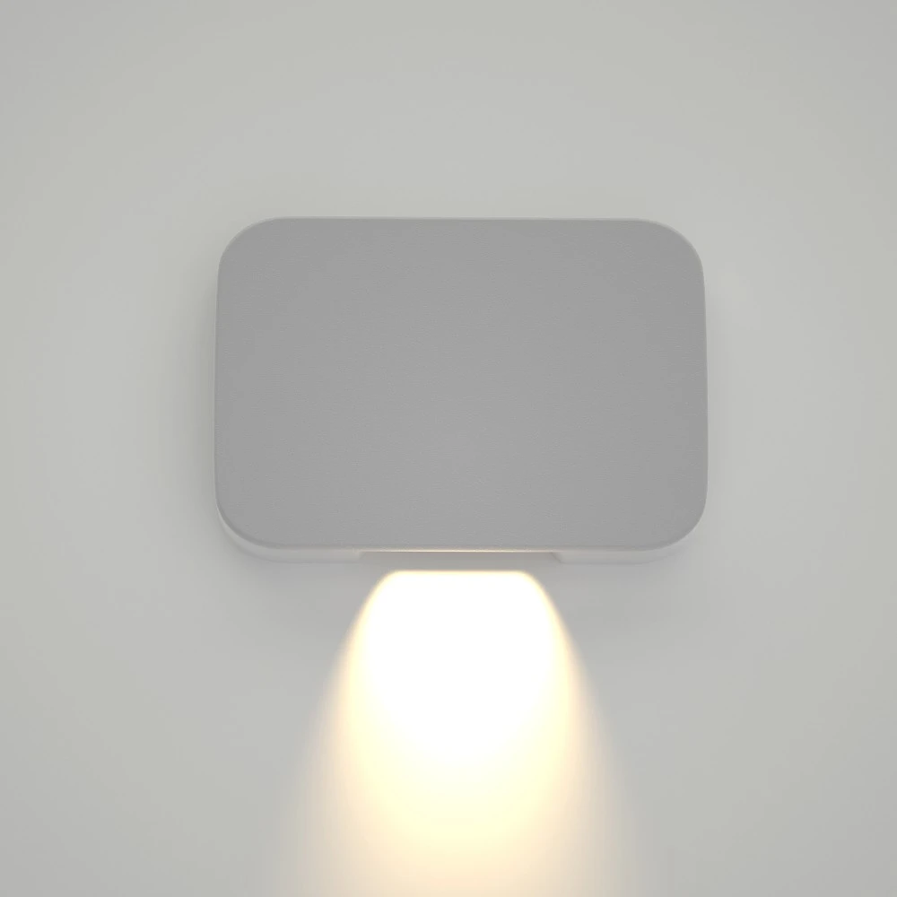Silver LED 1W 3000K Απλίκα Εξωτερικού Χώρου Λευκό IP65 D:5x7cm - it-Lighting