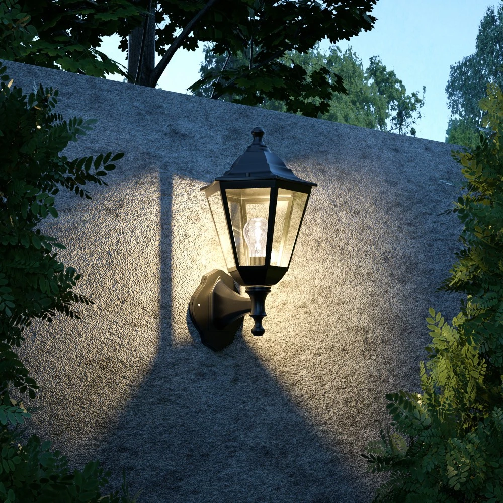Redfish 1xE27 Απλίκα Εξωτερικού Χώρου Μαύρη IP44 D:36x23.5cm - it-Lighting