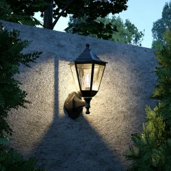 Redfish 1xE27 Απλίκα Εξωτερικού Χώρου Μαύρη IP44 D:36x23.5cm - it-Lighting