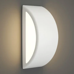 Clear 1xE27 Απλίκα Εξωτερικού Χώρου Up-Down Λευκό E27 D:32cmx13cm - it-Lighting