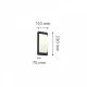 Wilson 1xG9 Outdoor Up-Down Απλίκα Εξωτερικού Χώρου Γκρι IP65 D:23x11cm  - it-Lighting