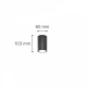 Chelan 1xGU10 Φωτιστικό Σποτ Εξωτερικού Χώρου Γκρι IP44 D:10.3cm x 6cm - it-Lighting