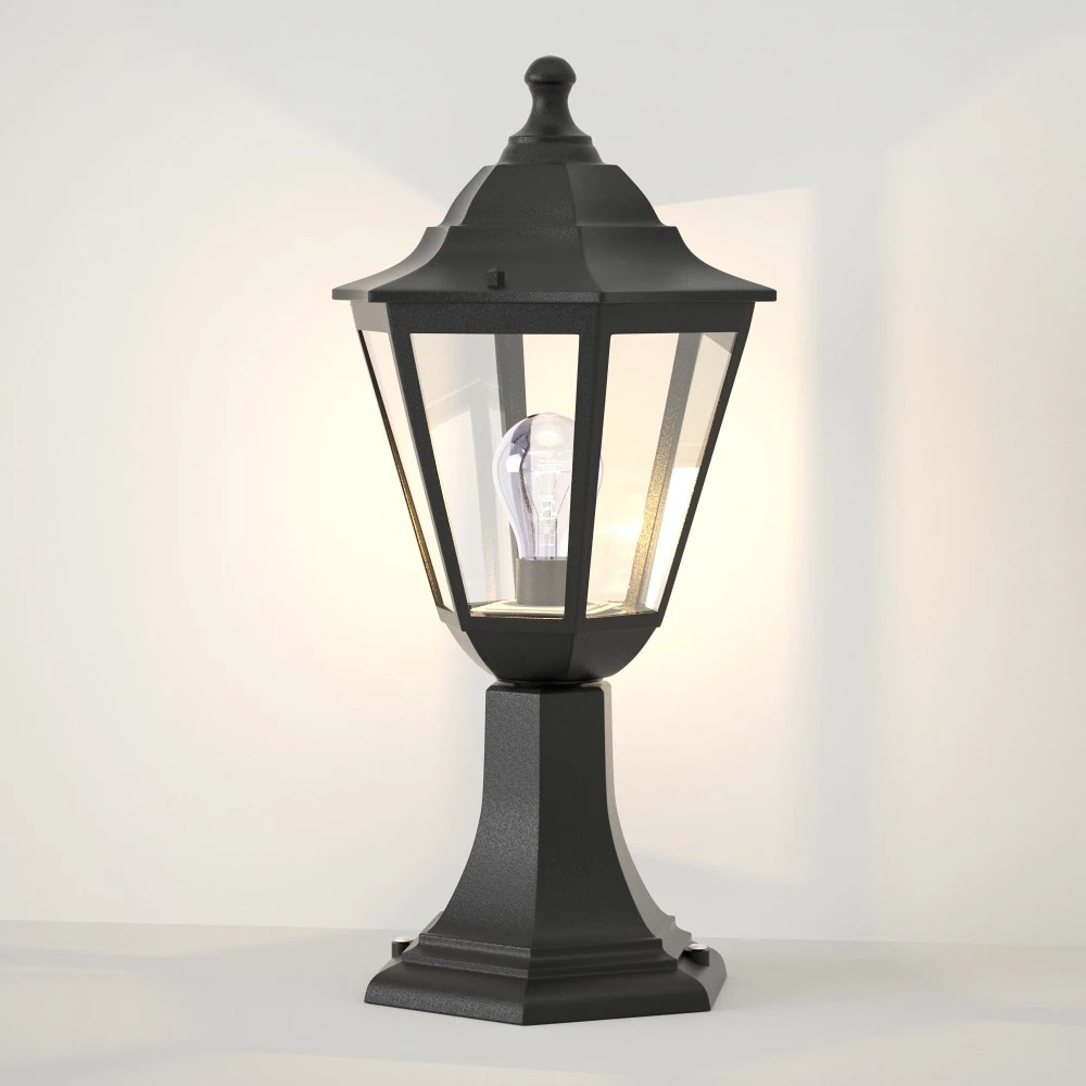 Redfish 1xE27 Κολωνάκι Μαύρο IP44 D41.6x21.6cm - it-Lighting