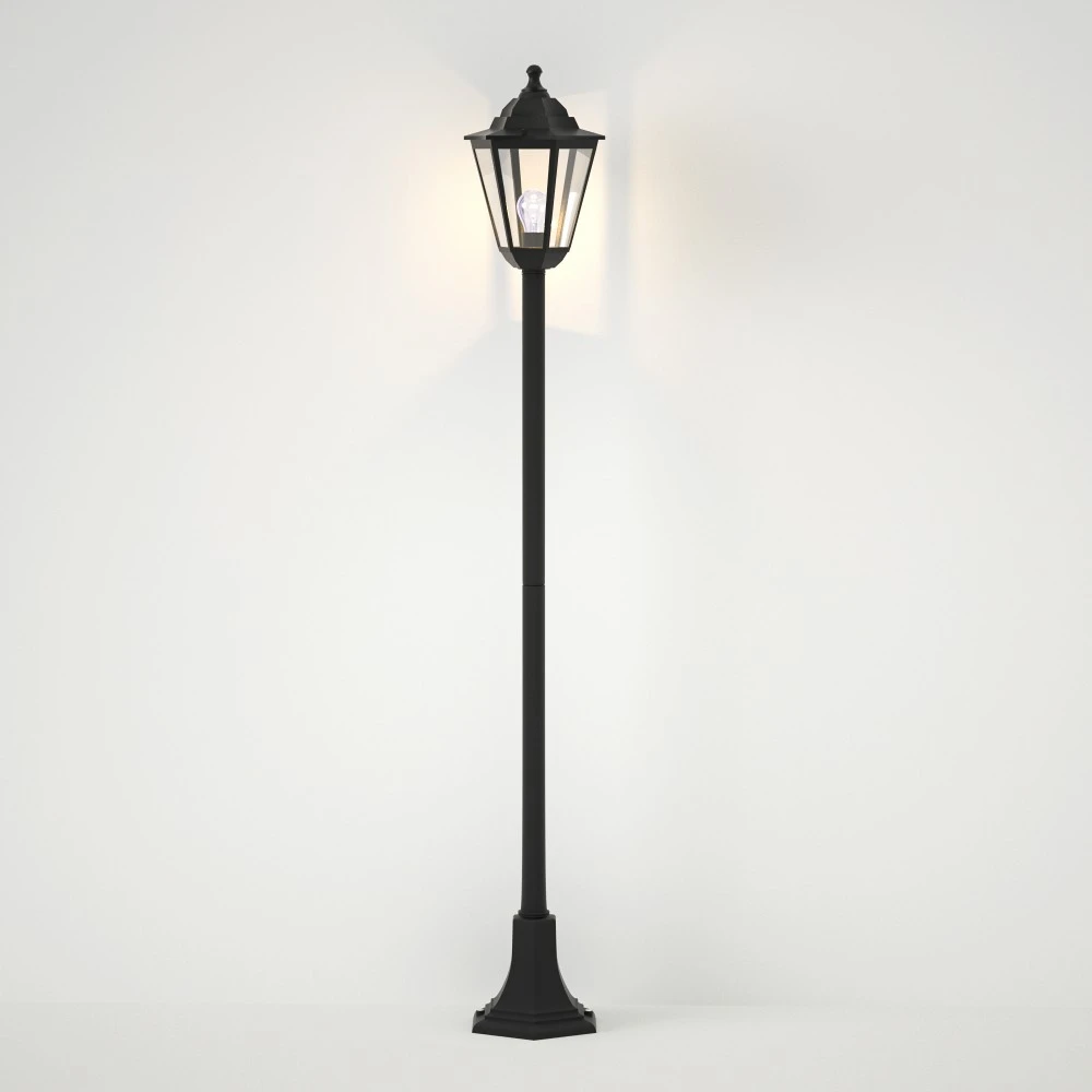 Redfish 1xE27 Κολώνα Μαύρη IP44 D:120x21.6cm - it-Lighting