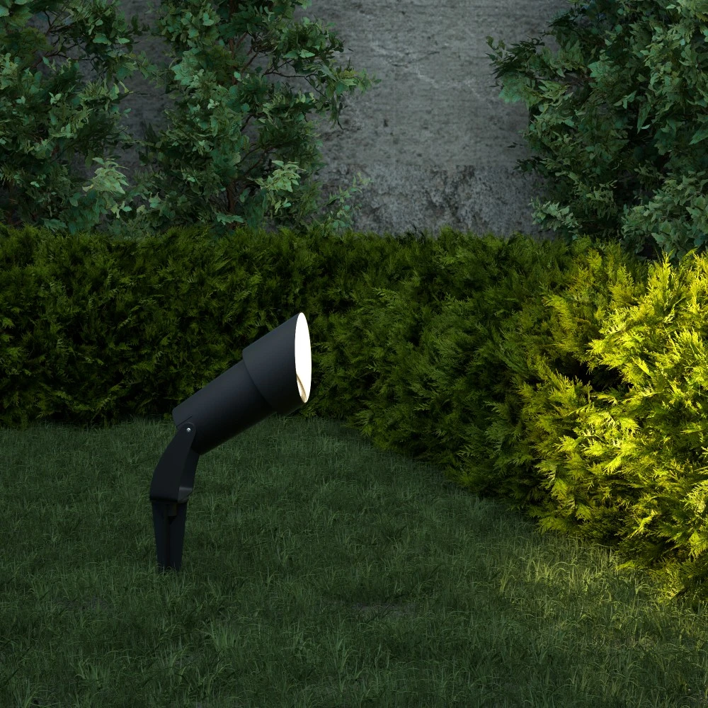 Shafer 1xGU10 Φωτιστικό Εδάφους Ανθρακί IP65 D:27cmx18cm - it-Lighting