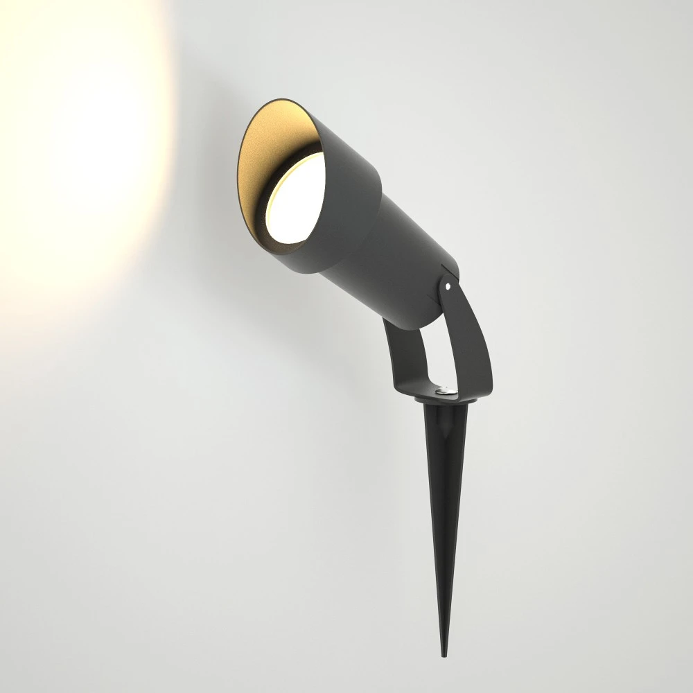 Shafer 1xGU10 Φωτιστικό Εδάφους Ανθρακί IP65 D:27cmx18cm - it-Lighting