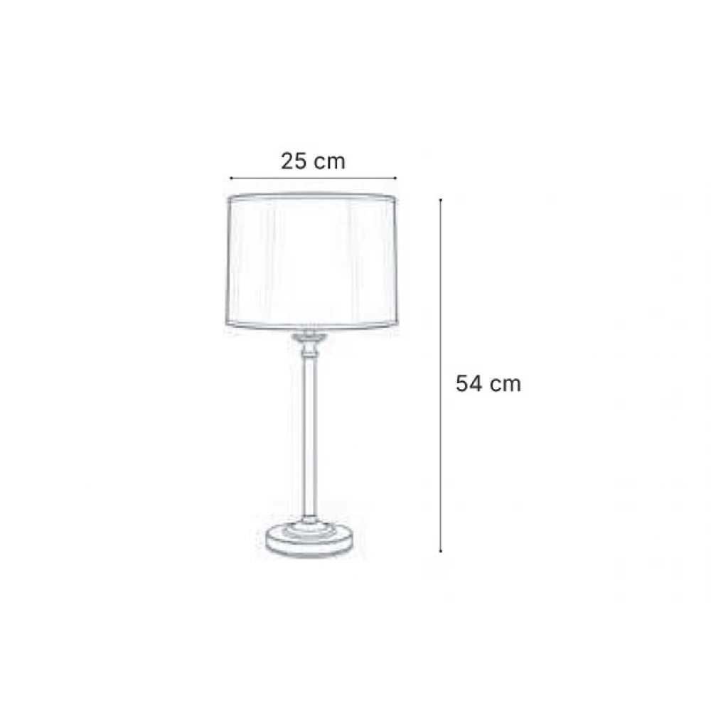 Inlight Πορτατίφ Από Λευκή Πατίνα 1xE27 - LUXIA ELARA