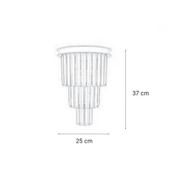 Inlight Επιτοίχιο φωτιστικό από Κρύσταλλα 2xE14 - LUXIA MAESTA