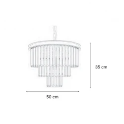 Inlight Κρεμαστό φωτιστικό από Κρύσταλλα 6xE14 - LUXIA MAESTA